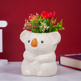 Charming Speckled Ceramic Koala Planter - Large